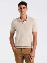 Leaf Print Open Collar Sweater Polo
– Perry Ellis online