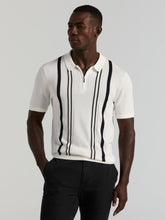 Cotton Modal Striped Zip Sweater Polo
– Perry Ellis For sale