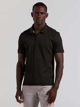 Variegated Vertical Ribbed Zip Polo
– Perry Ellis outlet