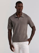 Tech Knit Open Collar Sweater Polo
– Perry Ellis
